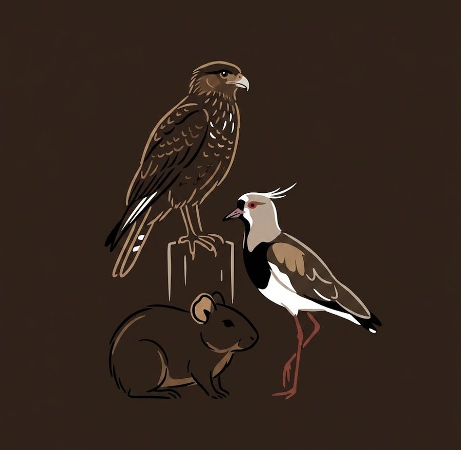 Chimango, tero y cuis, fauna típica de San Rafael